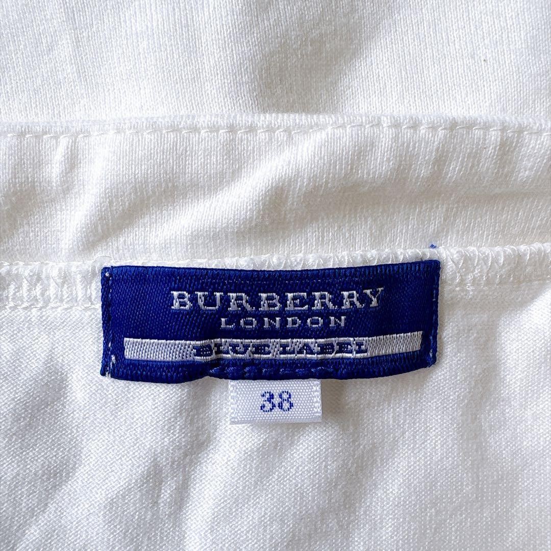 Burberry Blue Label Nova Check Camisole 38M Cotton Hose Embroidery from Japan