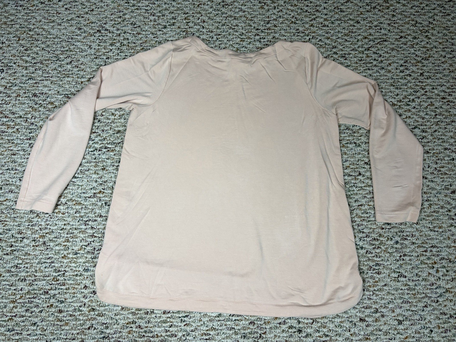 J Jill Soft Blush Long Sleeve Tunic Top Large
