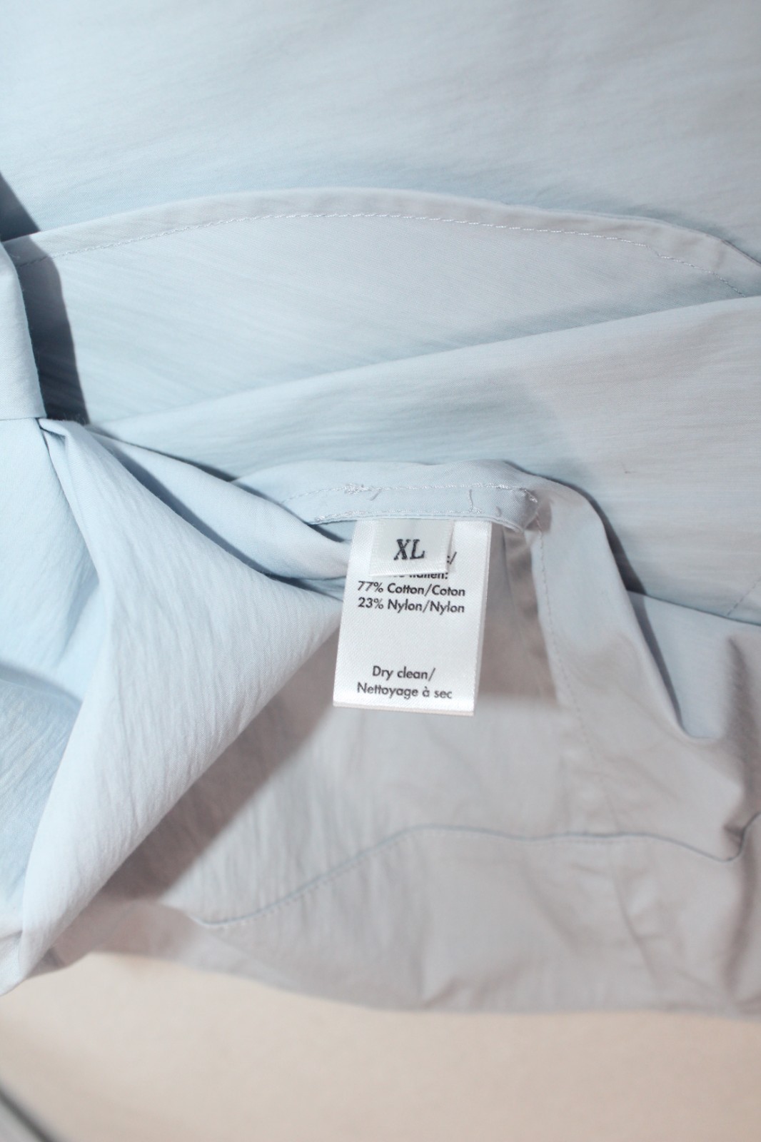 CO Oversized Cotton Button Down Shirt Dress Blue Size XL Swing marks see