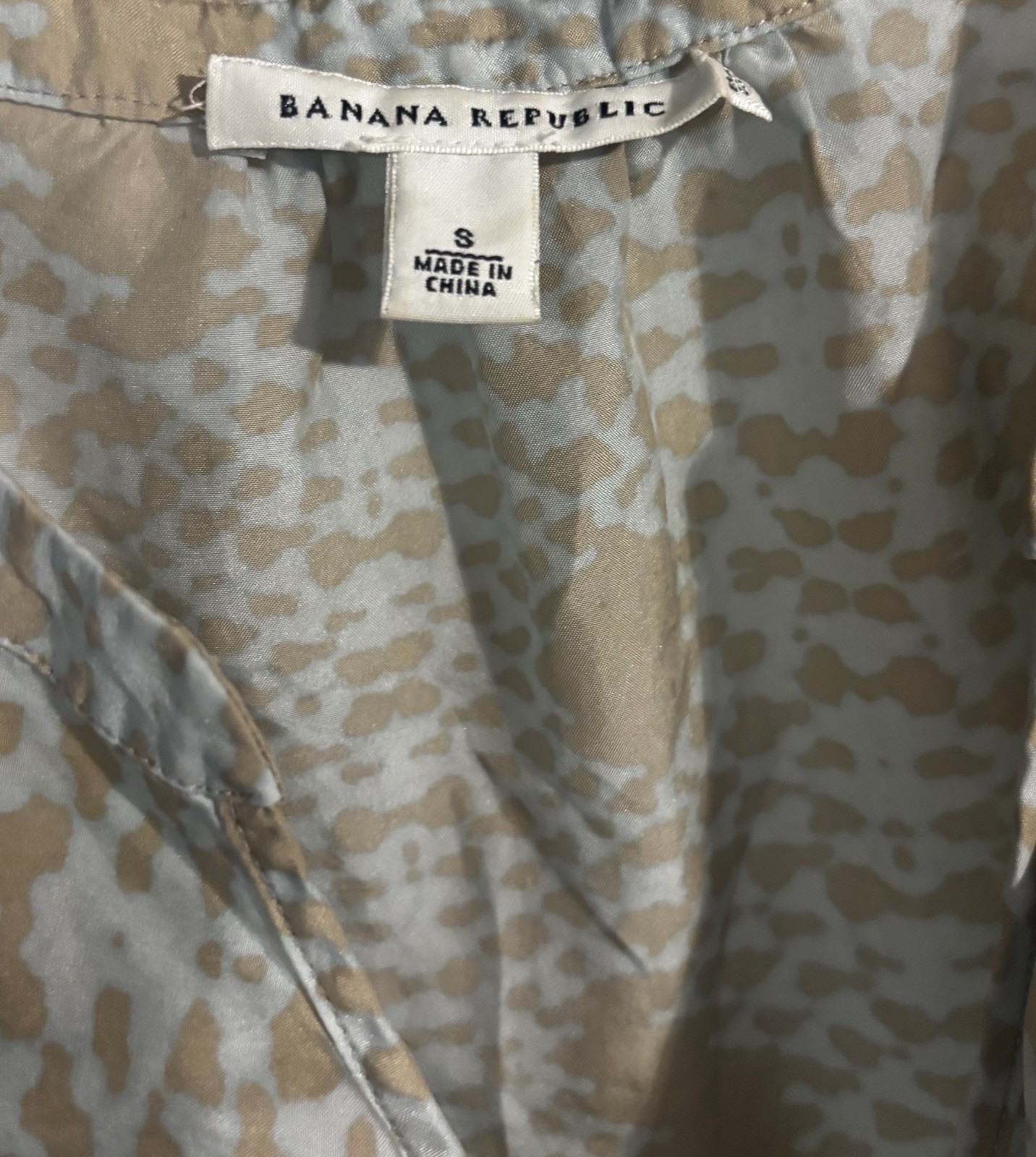 Banana Republic Silk Coastal Preppy Coquette Cascading Ruffle Old Money Size S