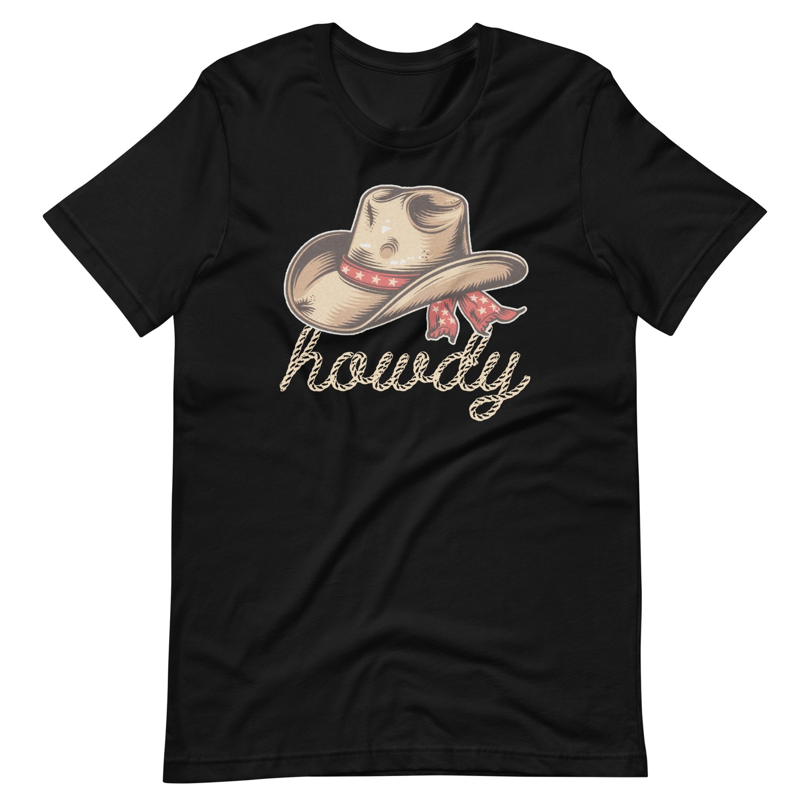 Howdy Cowboy Hat Shirt Western Cowgirl Country Rodeo Southern Graphic T-Shirt