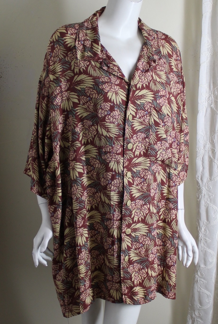FLAX Jeanne Engelhart Sz 2G Runs 2X 3X 4X 30s Rayon Fluid Blouse Tunic Shirt Top