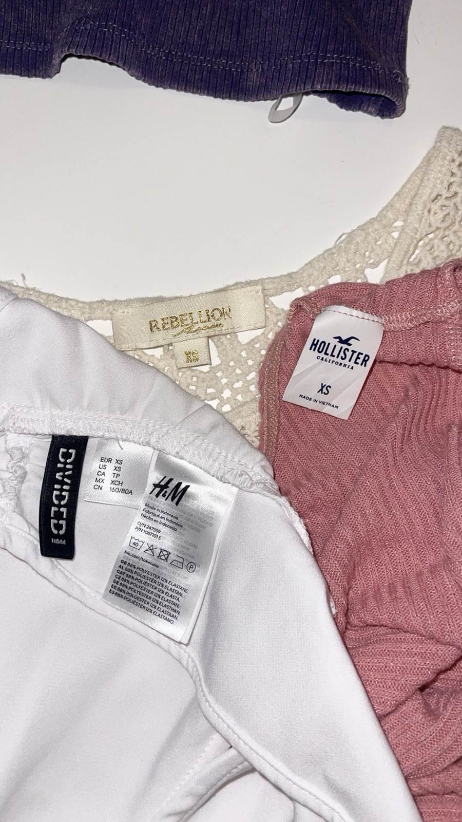 Junior’s Extra Small Bundle Various Brands Lot Of 7 Crop Tops Spring Summer