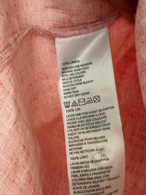 TOMMY BAHAMA SLEEVELESS 100% LINEN | WOMEN | ORANGE COLOR | SIZE M