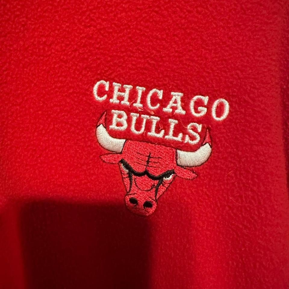chicago bulls red fleece jacket NBA