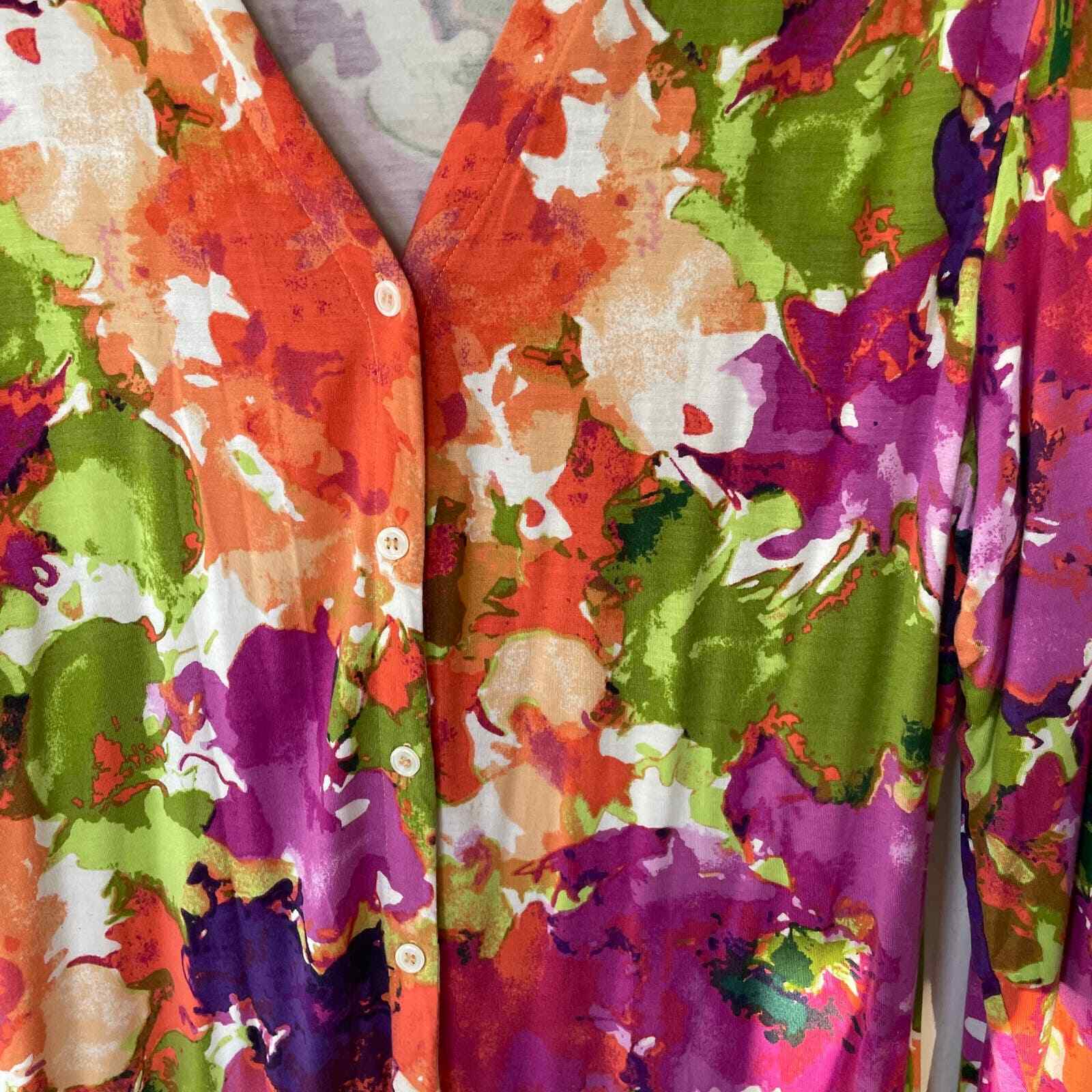 Spiegel Size XL Stretch knit Buttondown top