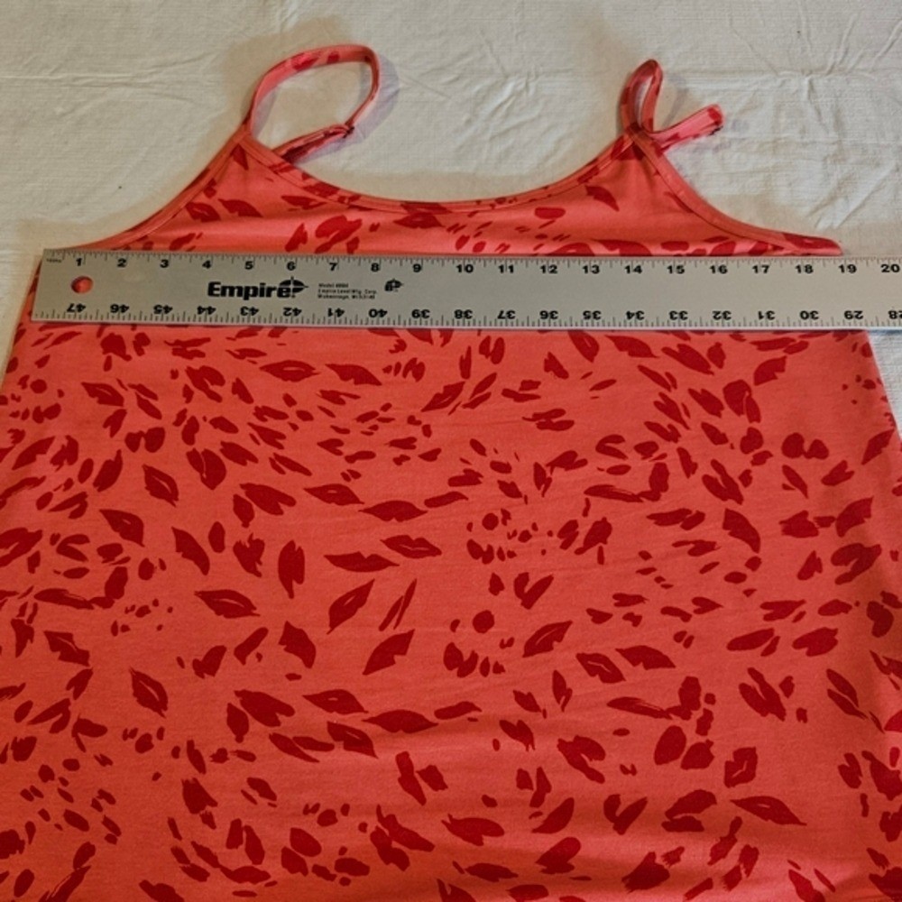 Cabi Coral Red Lipstick Kiss Print Camisole Tank Top Women’s Size M