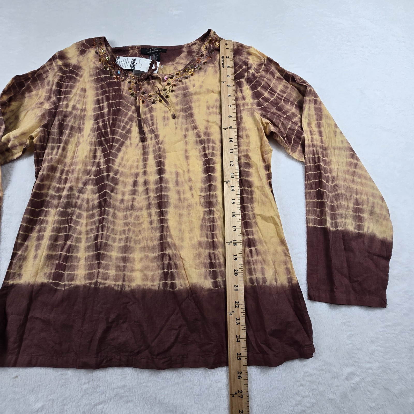 Soho Clothing Company Boho Tie Dye Women’s Size Small Top New