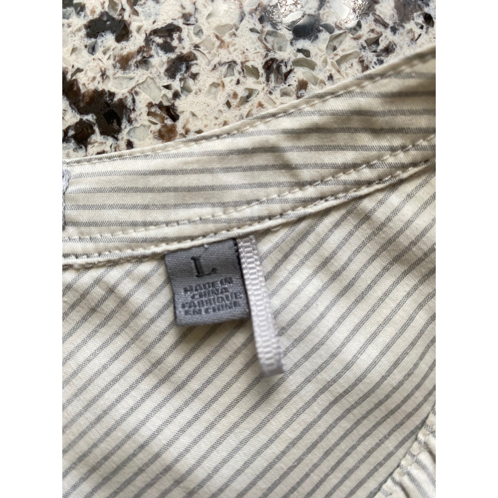 Toad&Co Sleeveless Button Up Women Large White Striped Excellent Organic Cotton