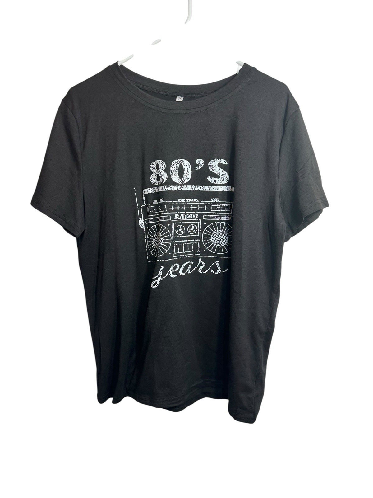 womens short sleeve shirt size XL extra large 80s music