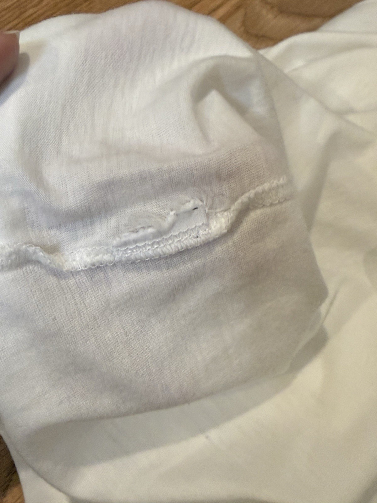 Massimo Dutti Soft White With Gold Chain T-shirt Designer Luxury Women’s Sz MED
