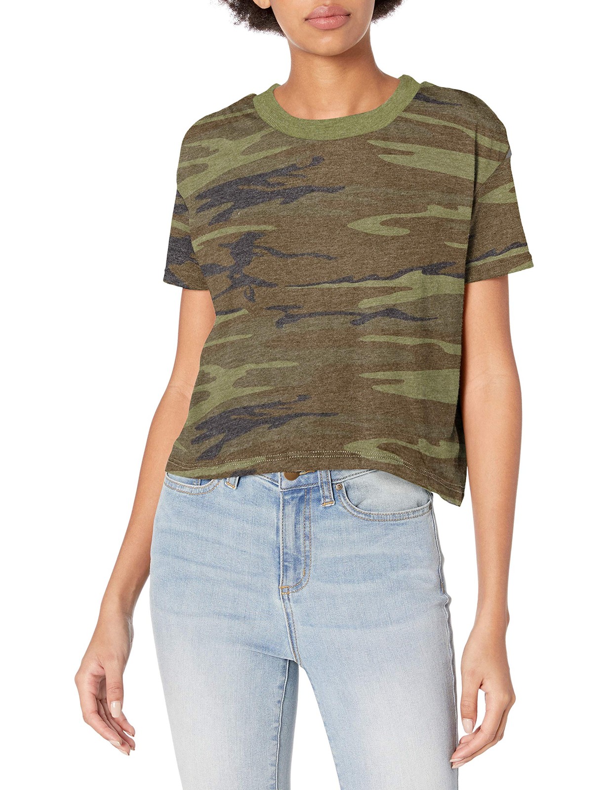 HANES 5114EA HANES ALTERNATIVE WOMEN’S CROPPED T SHIRT – SIZE: – Scratch & Dent