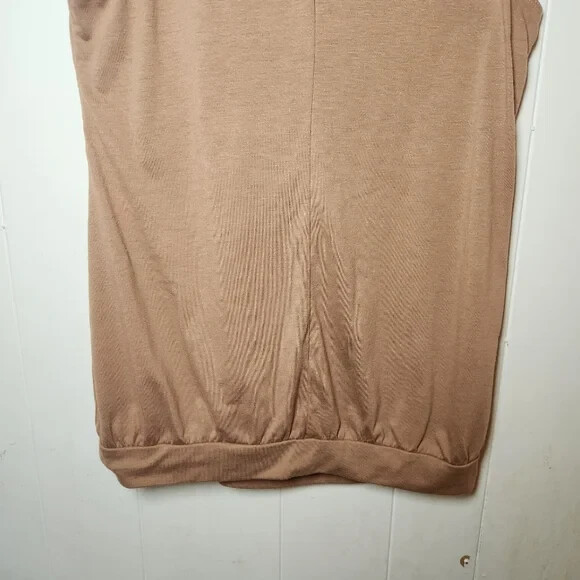Y2k Route 66 Tan Embroidered Butterfly Wide Strap Tank Top 90s