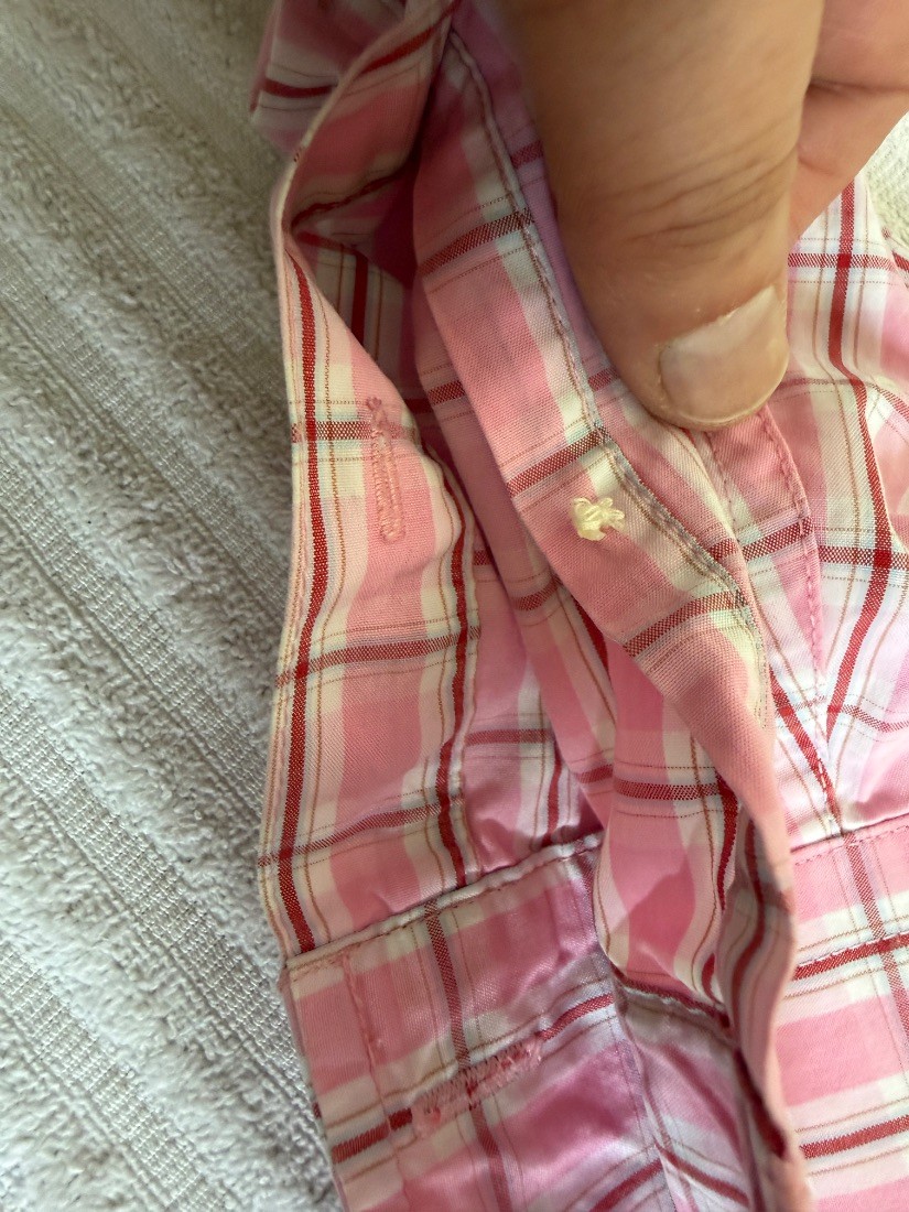 Abercrombie Fitch Mens Pink Plaid Muscle Fit Button Down Shirt Size M