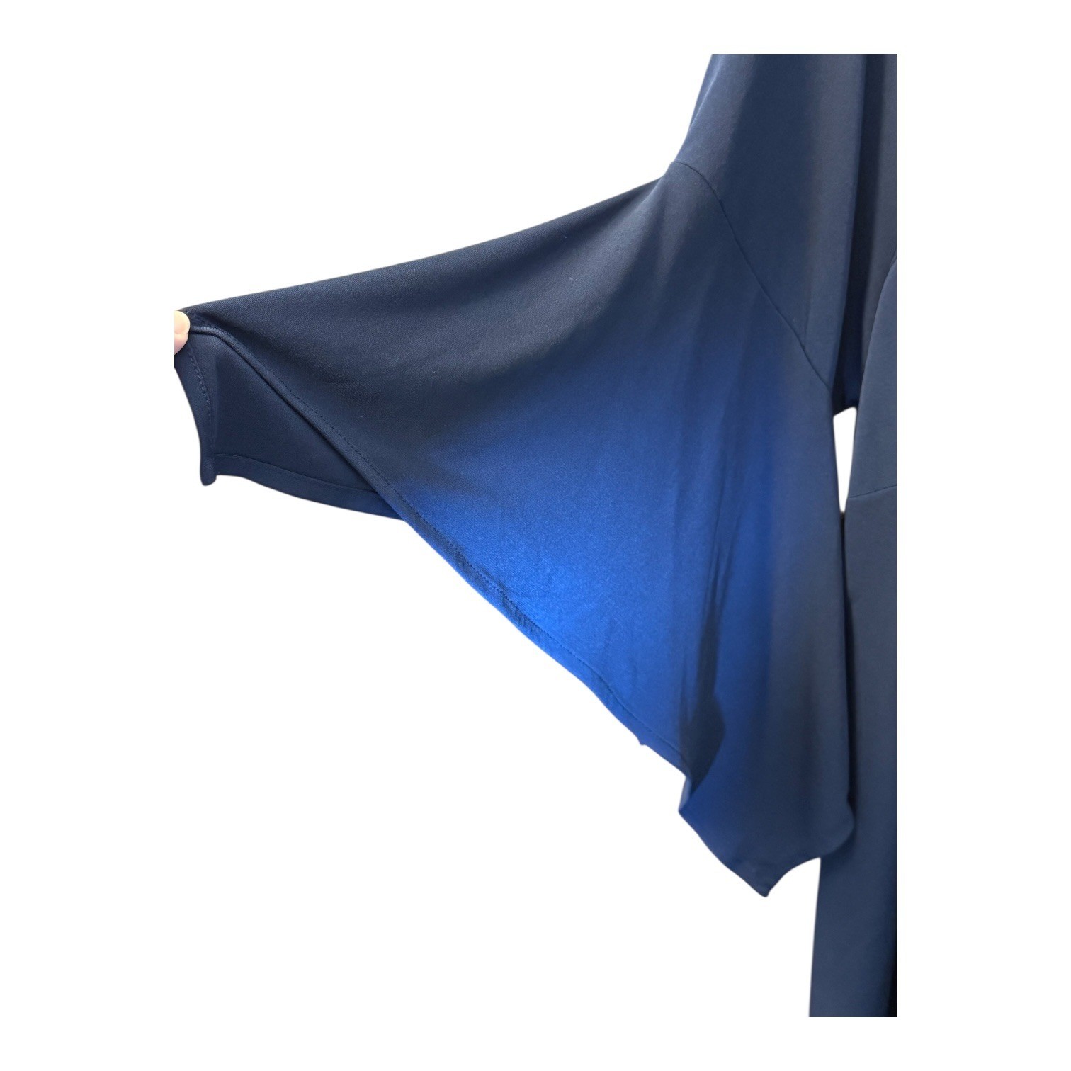 Joanna Hope Royal Blue Off Shoulder Drape Cowl Neck Bell Sleeve Top Women’s 28