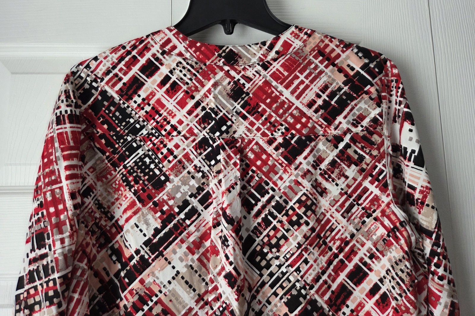 NWOT Ruby Rd Multi Button Front Spread Collar Roll Tab Sleeve Blouse Size S