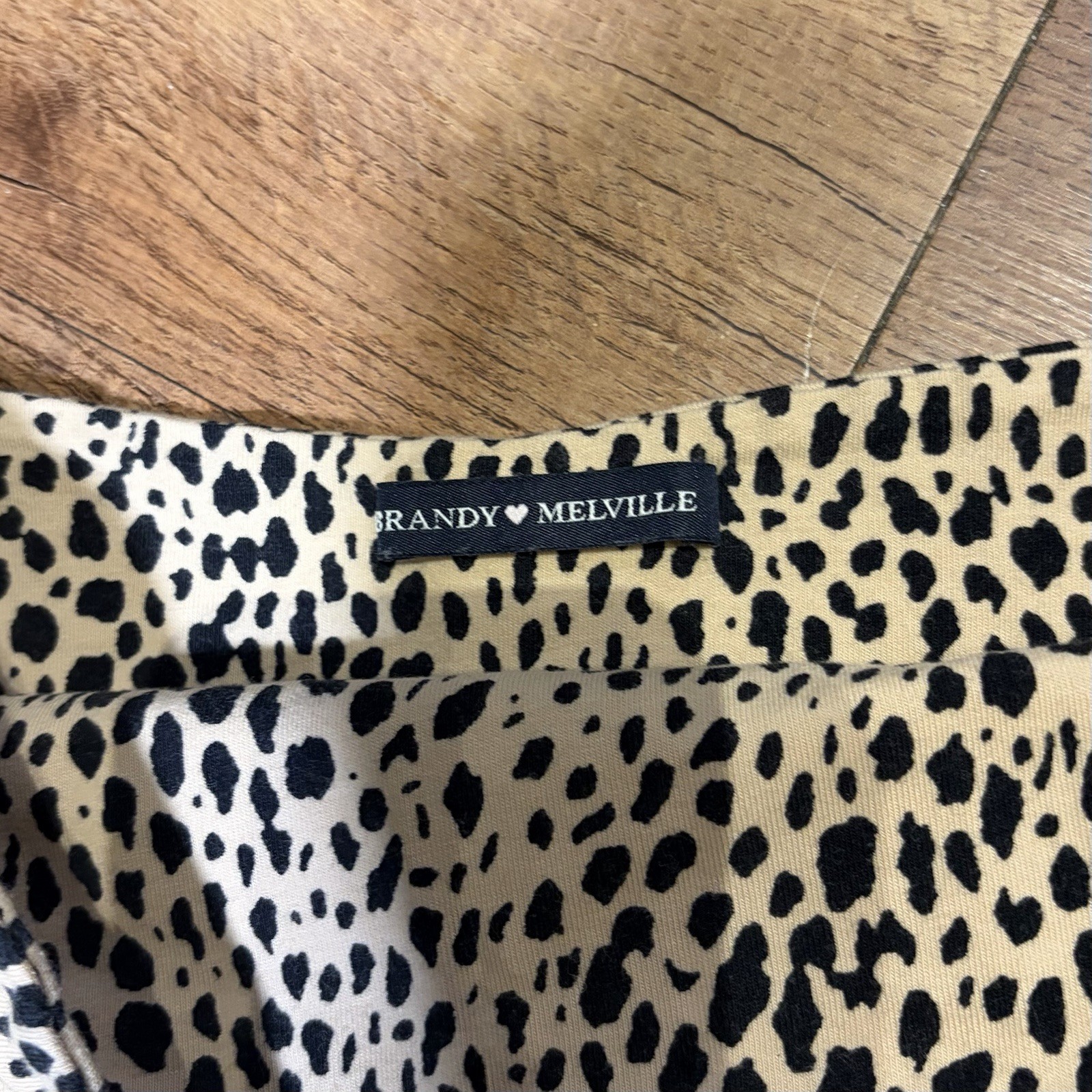 Brown Cheetah Print Brandy Melville Tube Top Women’s Size Xs