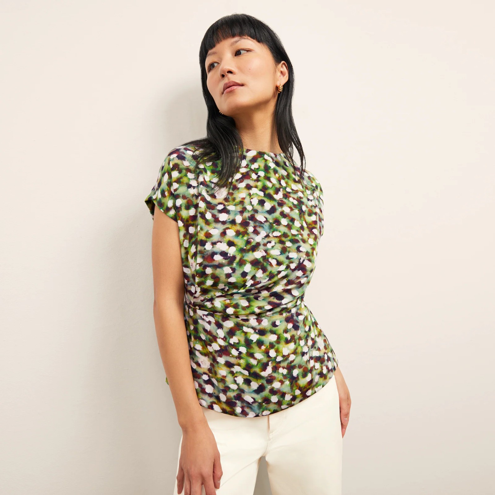 MM.LaFleur New York The Nejvi Top Blouse Washable Silk Size XXL