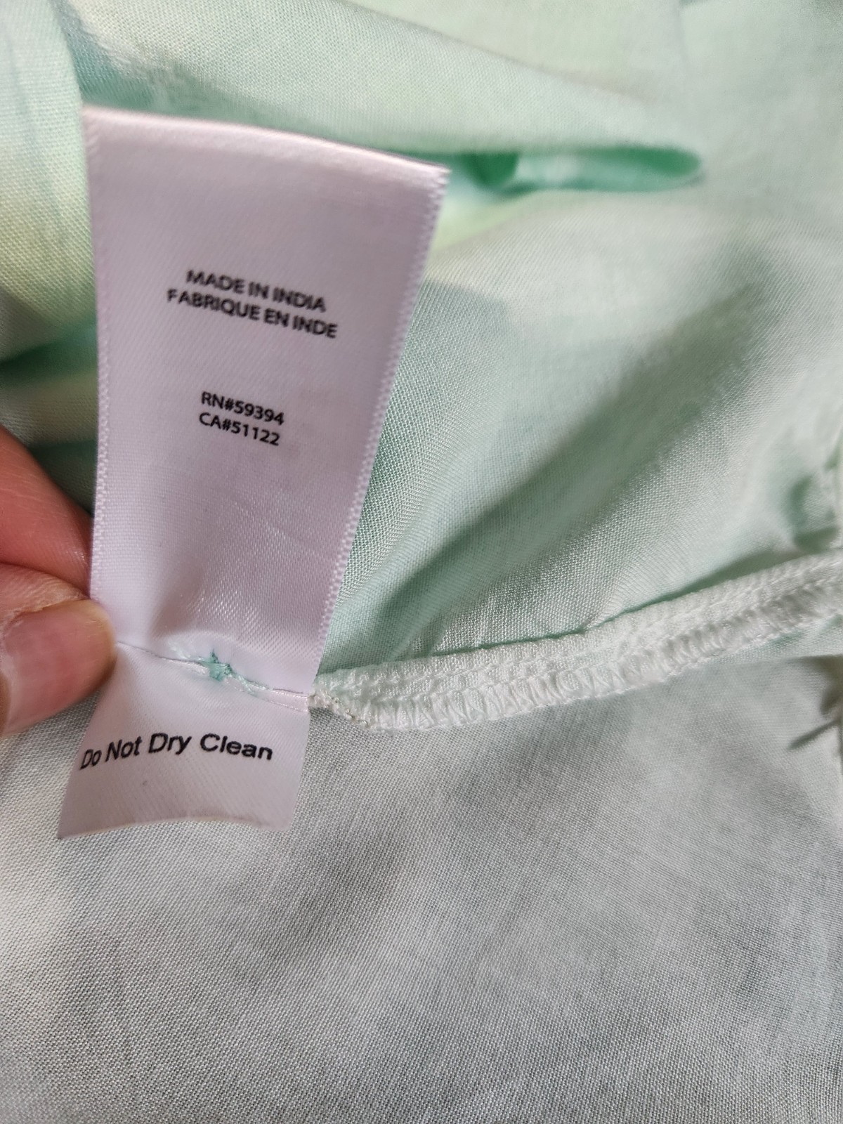 BeachLunchLounge Blouse Button Down Womens Medium Pastel Mint Beach 100% Viscose