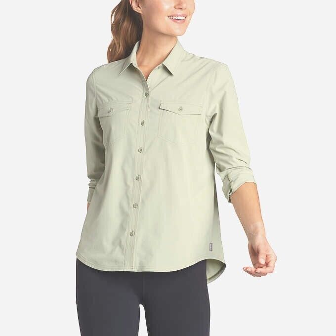 Eddie Bauer Women Departure Long-Sleeve Button Down Shirt