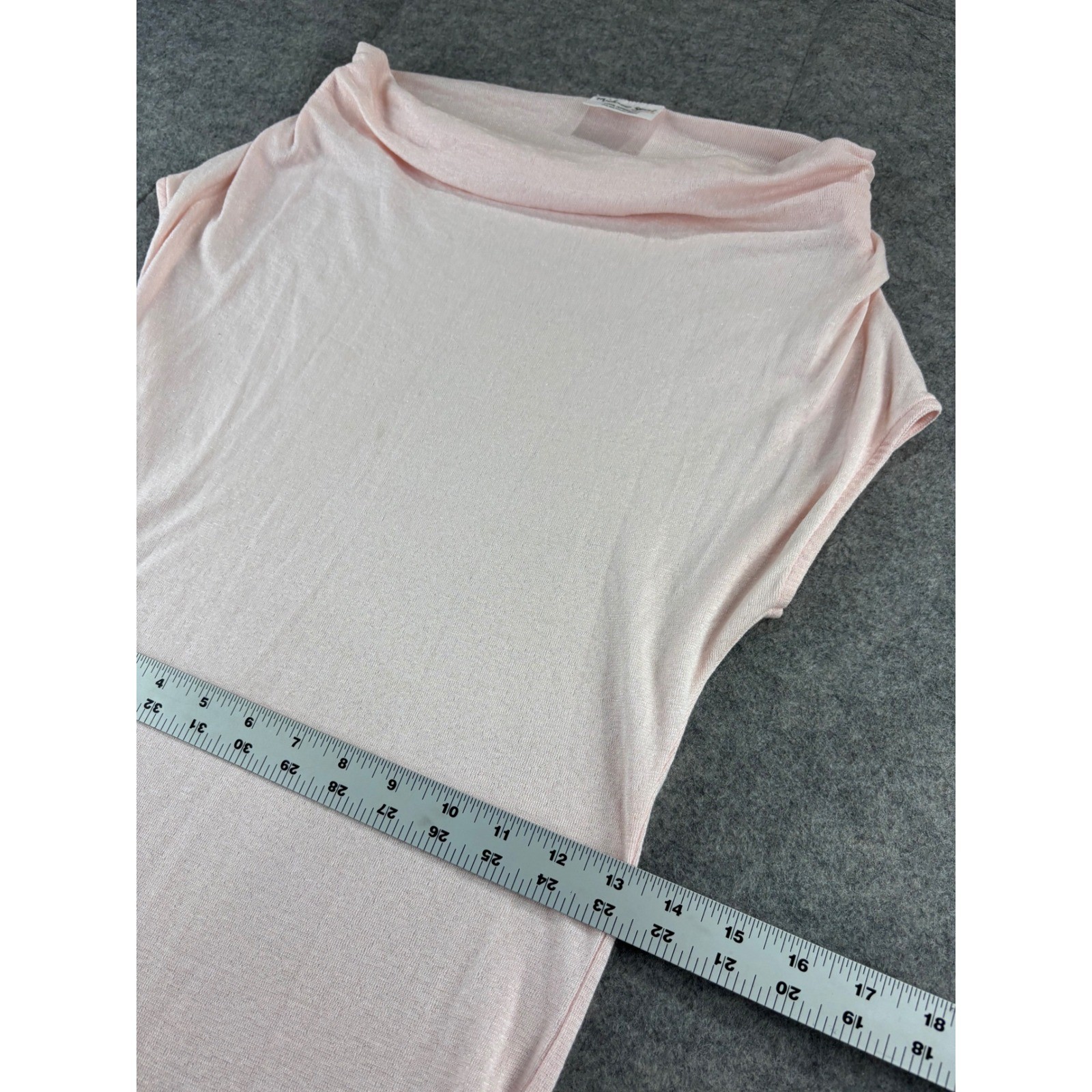 Michael Stars Lightweight Pink Cowl Neck Knit Coverup Dress One Size Boho Sexy