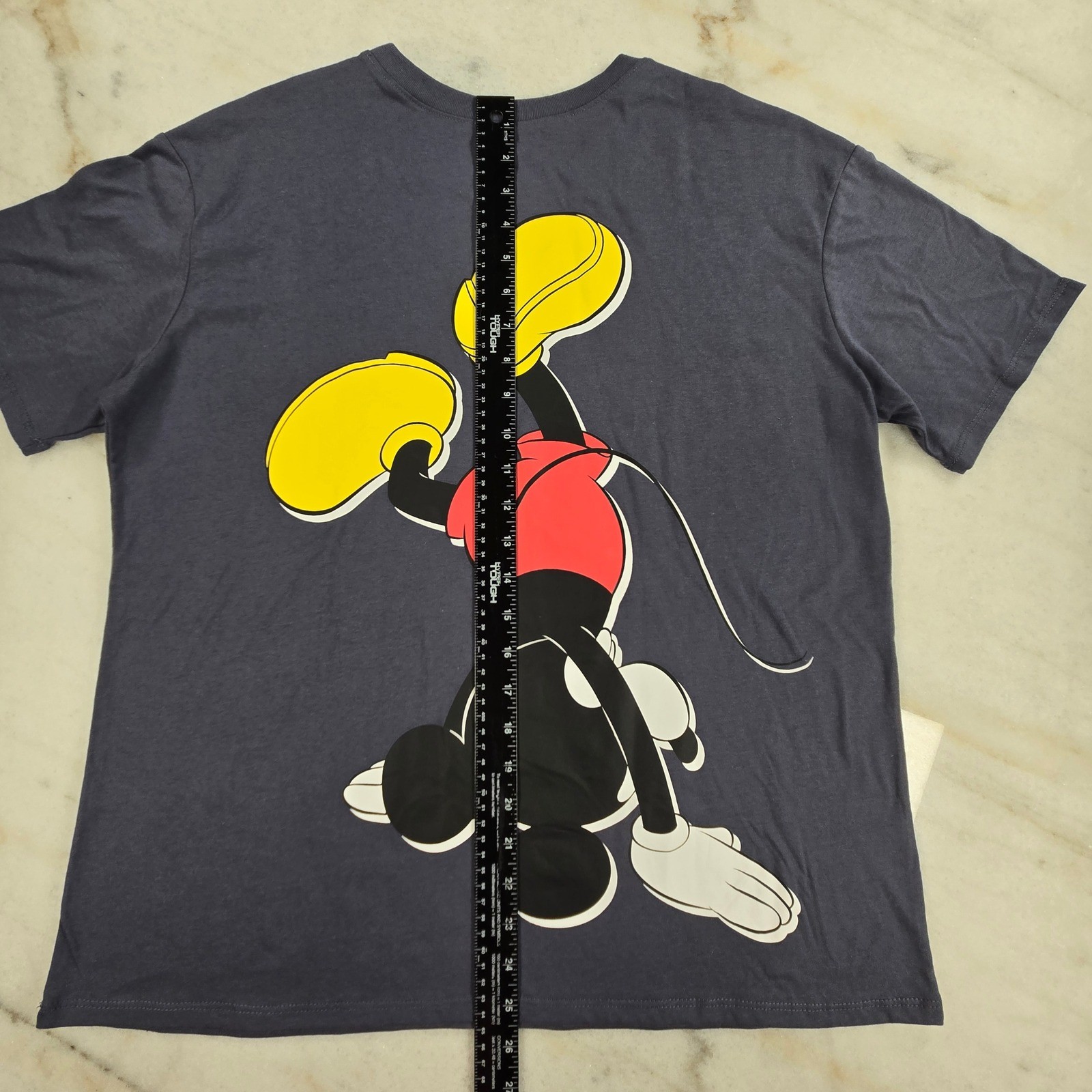 Disney Mickey Mouse T-Shirt Juniors XL Gray Oh Boy Graphic Tee Disneycore