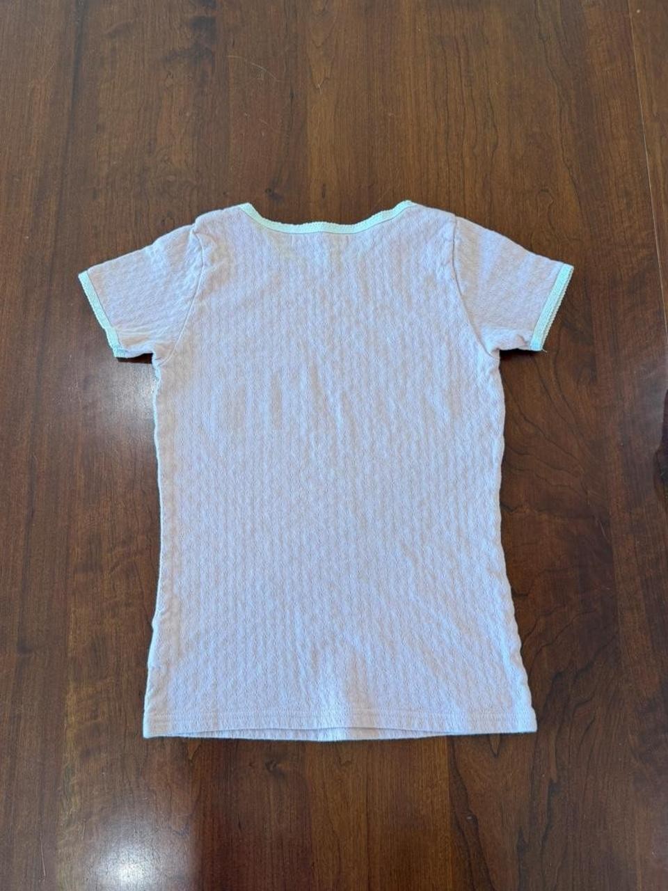 Hysteric glamour light pink pointelle beachnik top
