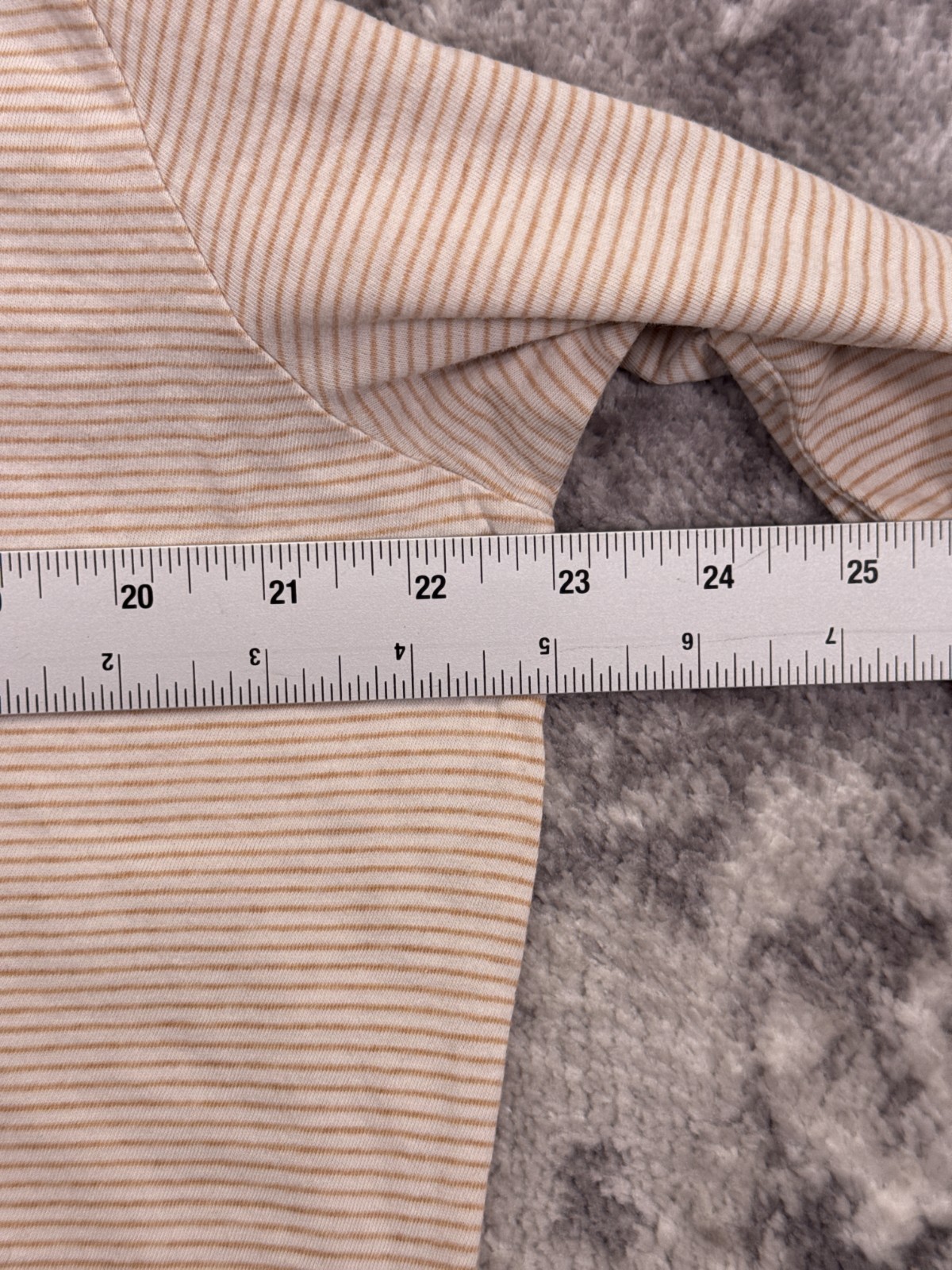 Industry of All Nations Shirt Medium Womens Striped Long Sleeve Organic Cotton