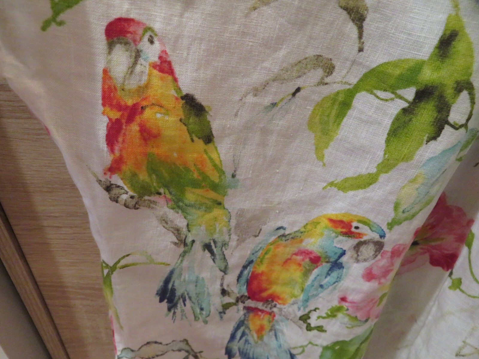 Tommy Bahama x Salesforce Data Shirt Womens XS Hawaiian Parrot Tropical Linen