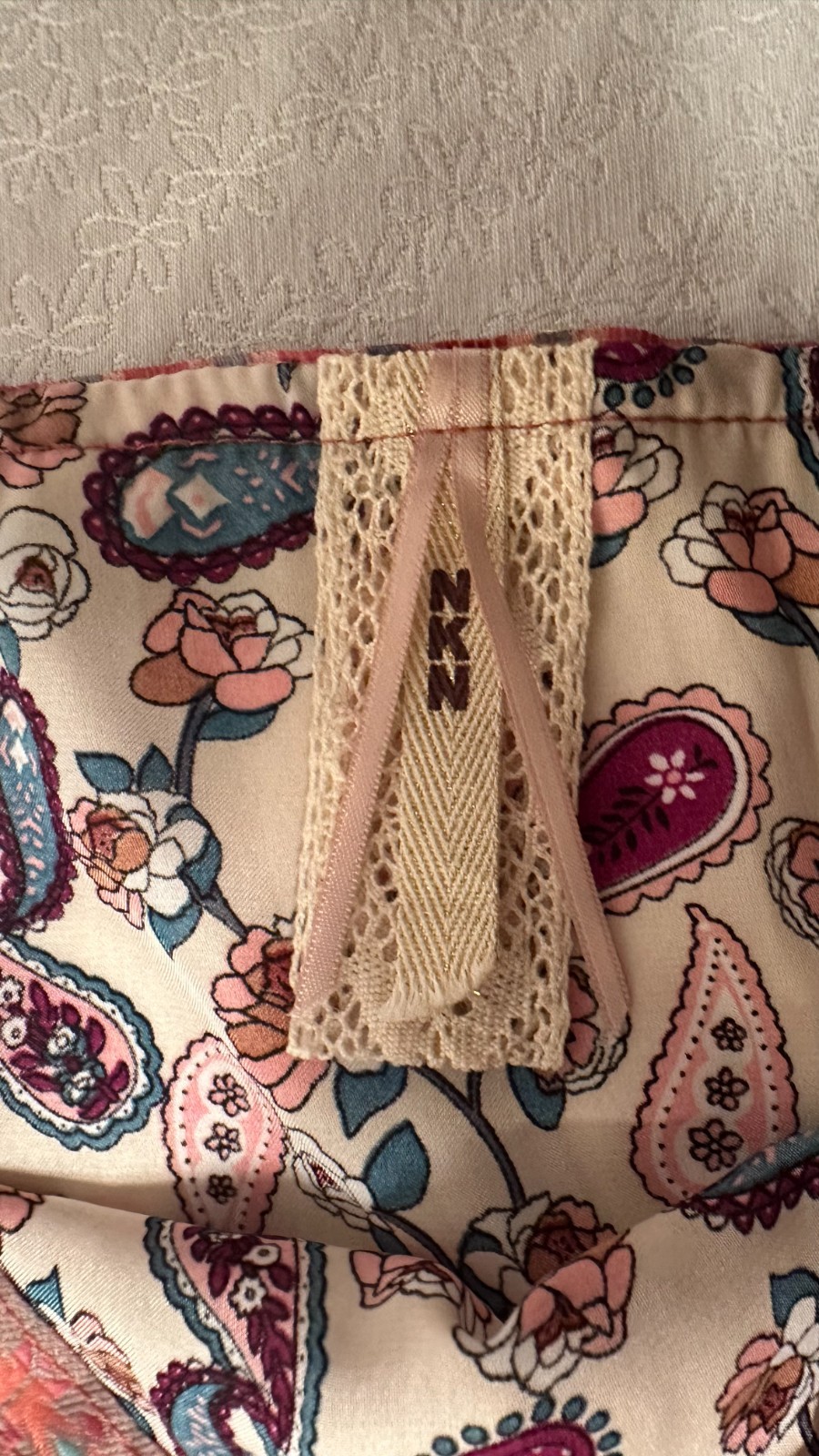 Three Piece Nekane NKN Boho Lounge/Casual Set (Blouse, Top & Pants) Size M