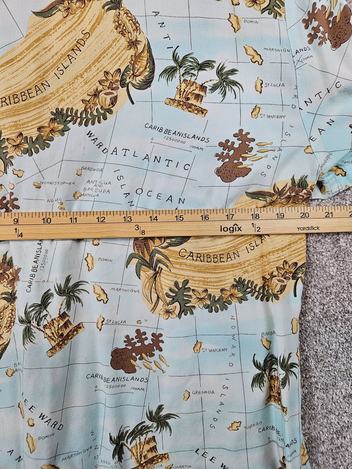 Judith Hart Sport Women’s 16 Caribbean Hawaiian Button Up Short Sleeve Shirt