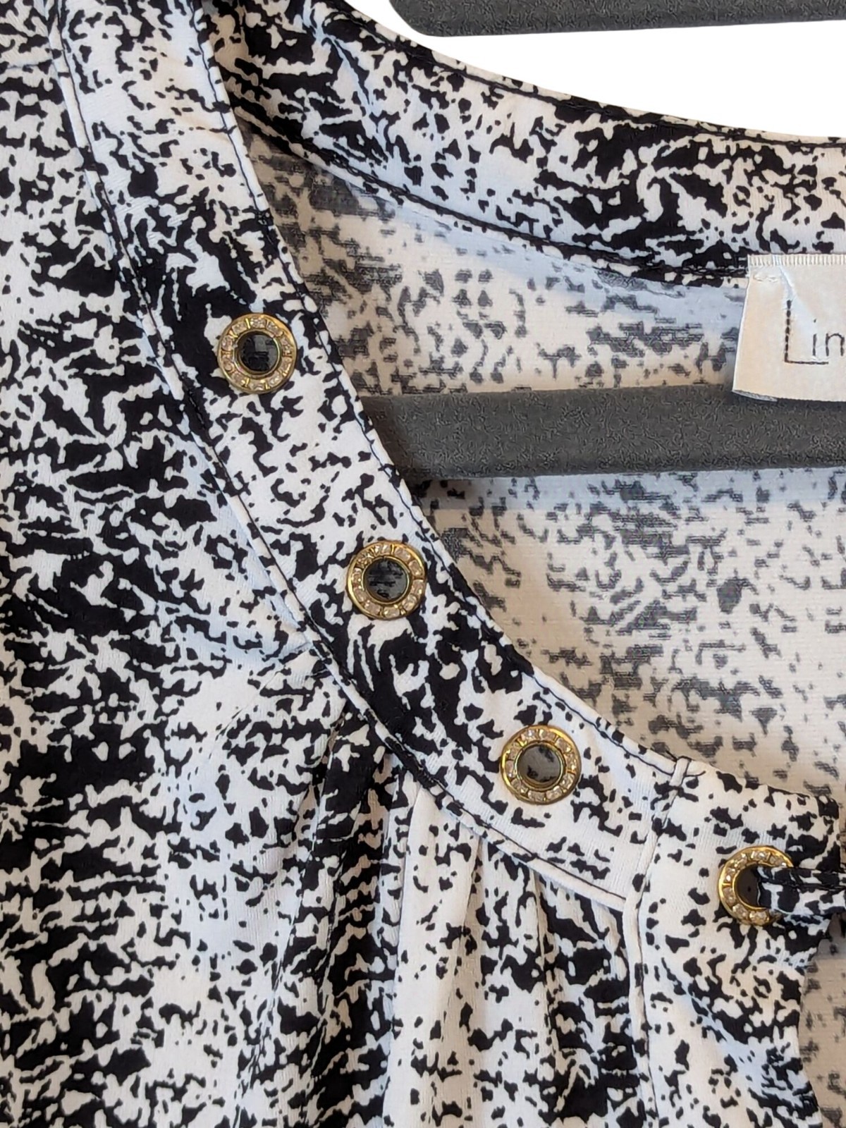 Linda Leal Top Women Plus sz 1X Career Office Mature Classic Pullover Blouse