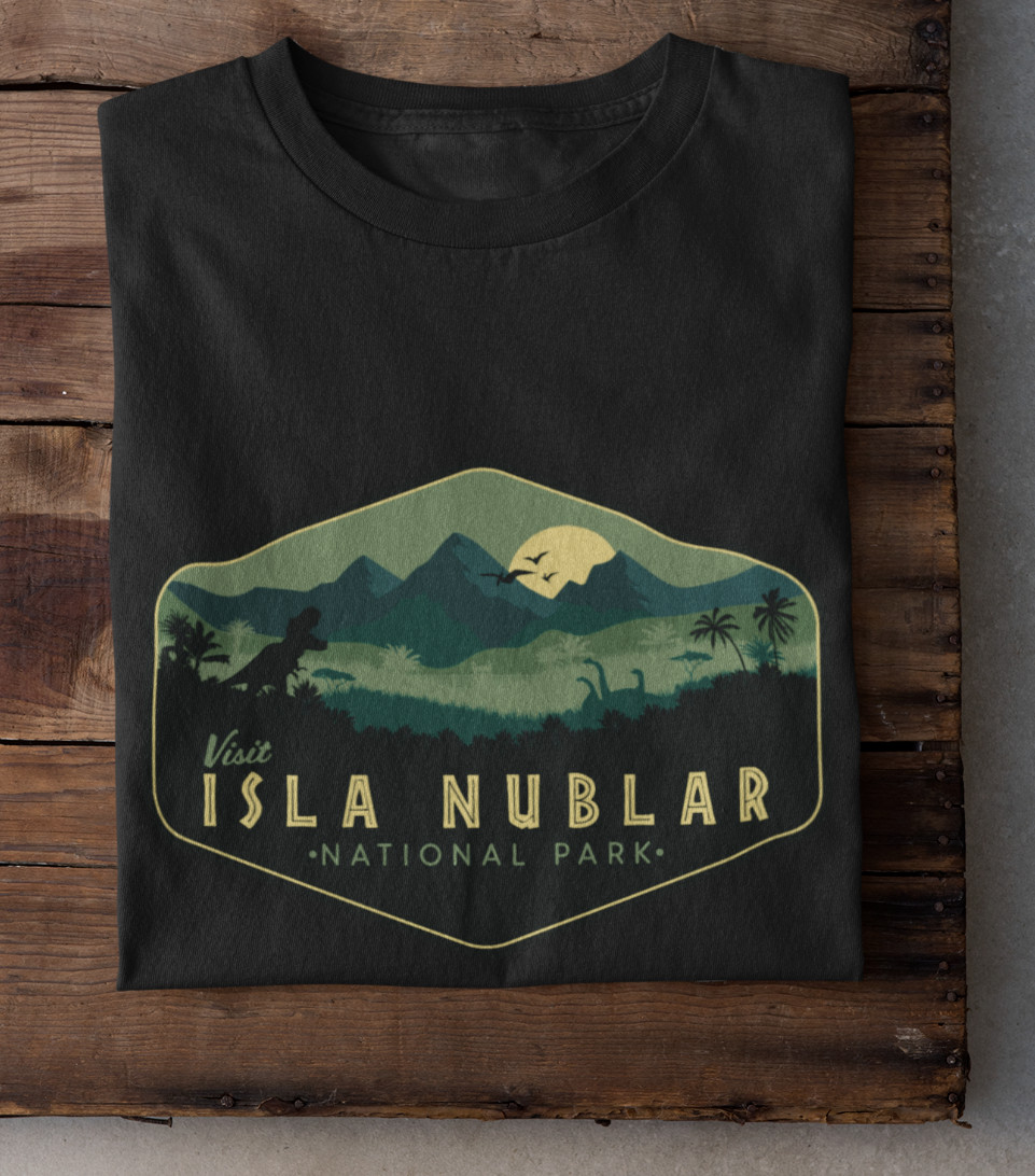Jurassic Park T-Shirt, Isla Nublar National Park T-Shirt, Jurassic World Shirt