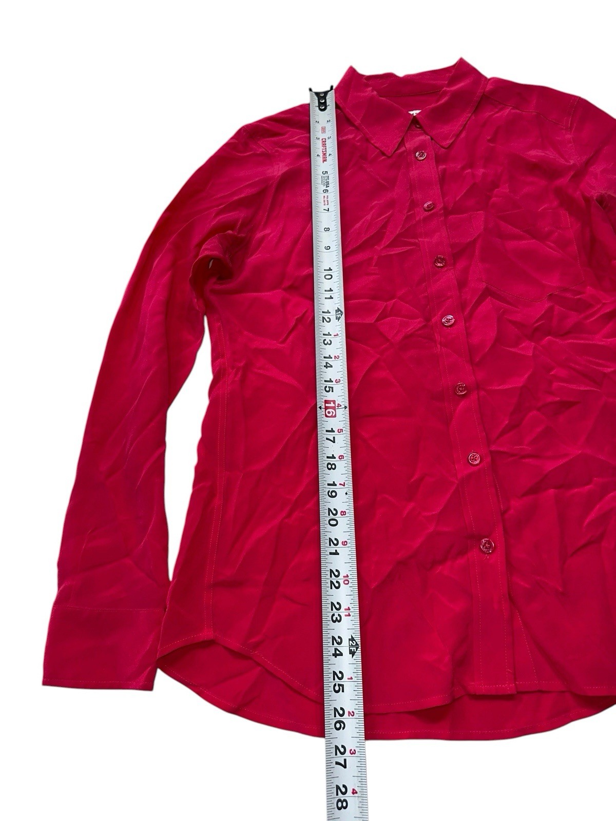 Equipment Femme Women’s S 100% Silk Button Up Blouse Shirt Pink Needs Dry Clean