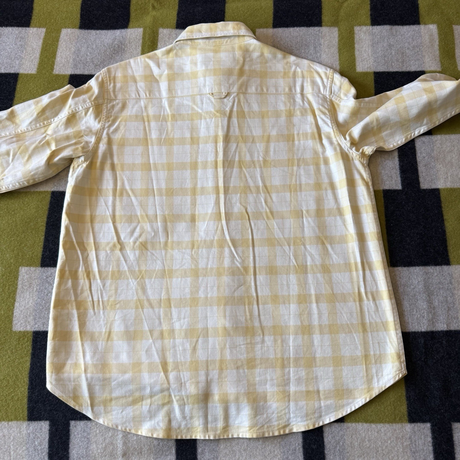 CC Filson Women’s Light Weight Alaskan Guide Flannel Shirt Medium Canary Yellow