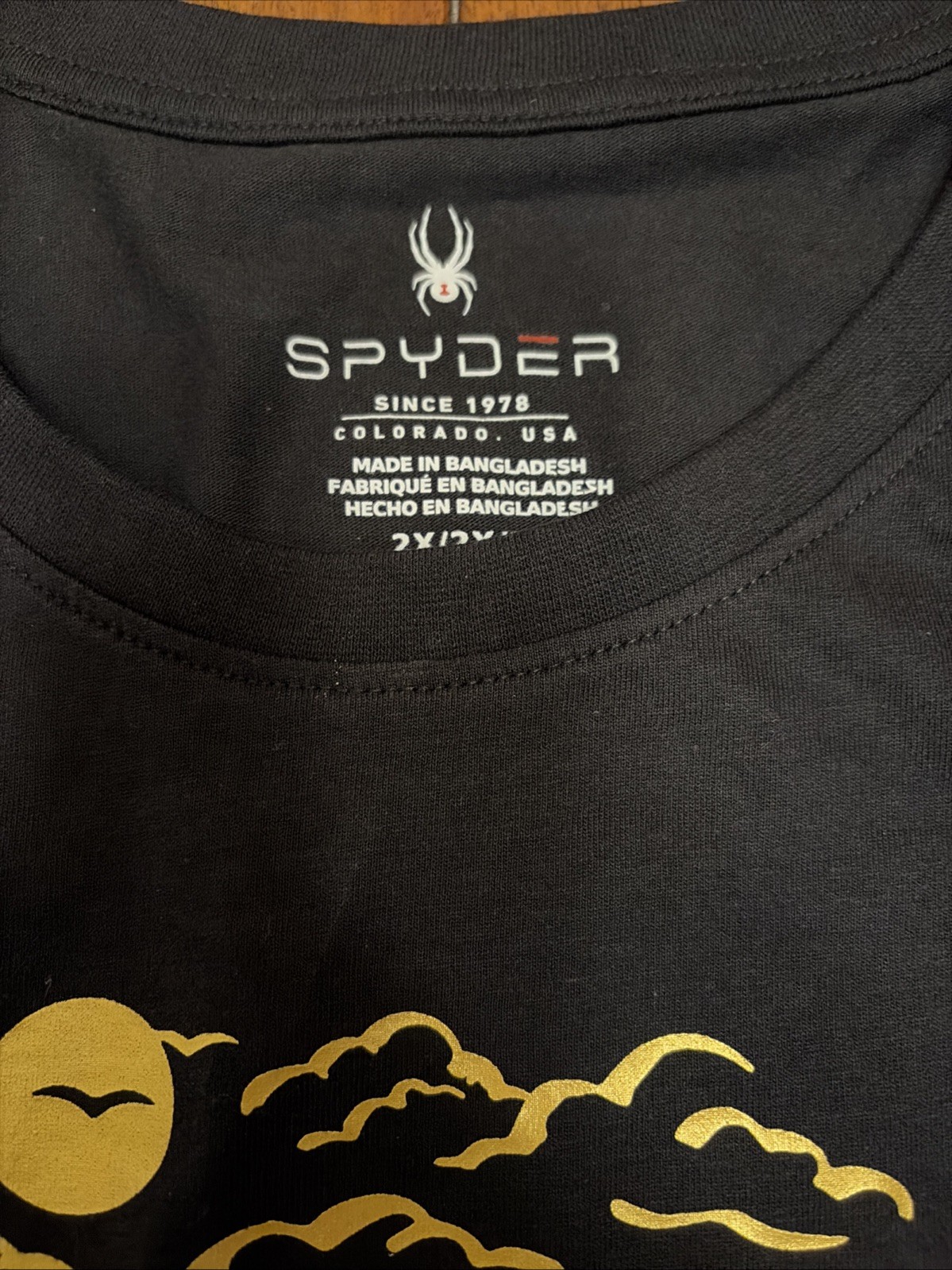 Spyder Women’s 2X Black Graphic Tshirt “Pursue Your Path”