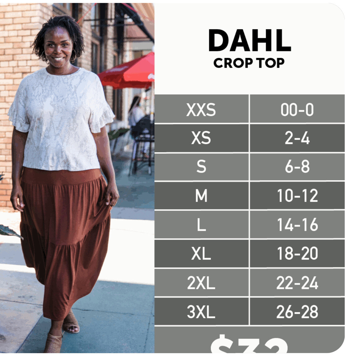 LuLaRoe 2XL Dahl Shirt – As Pictured – NWT