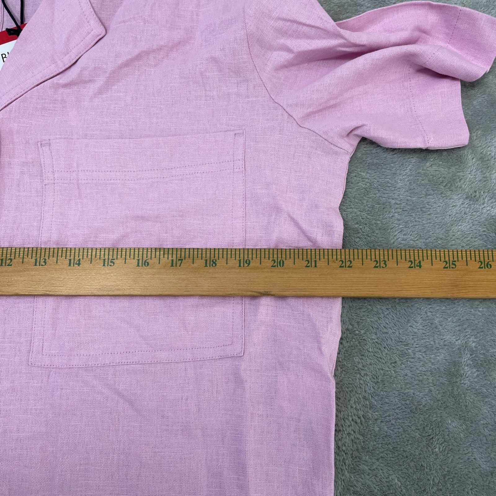 NWT Buffalo David Bitton Women’s M Linen Blend Short Sleeve Utility Pink C0718