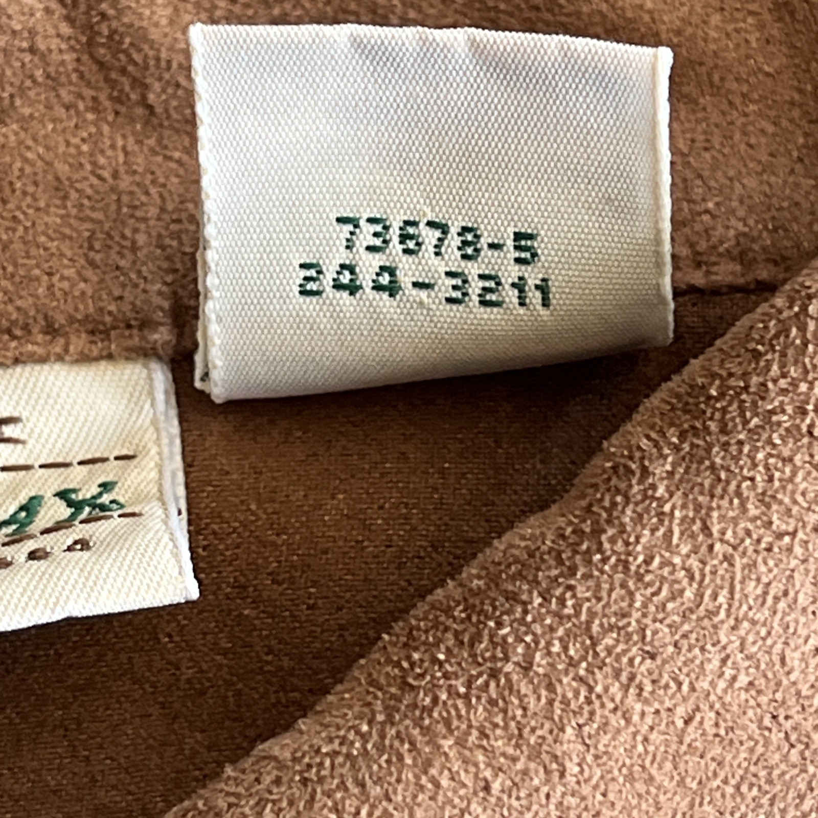 St John’s Bay Faux Suede Button Down Shirt Long Sleeve Caramel Brown XL Tall