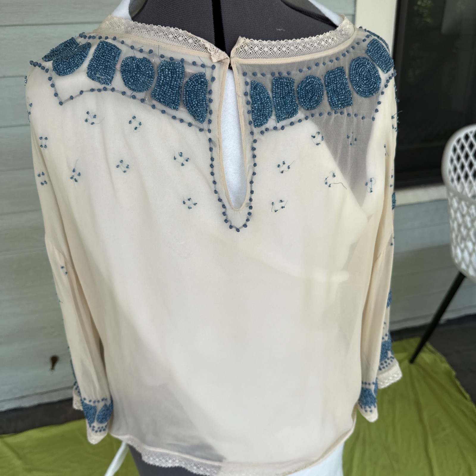 Juicy couture Silk beaded top