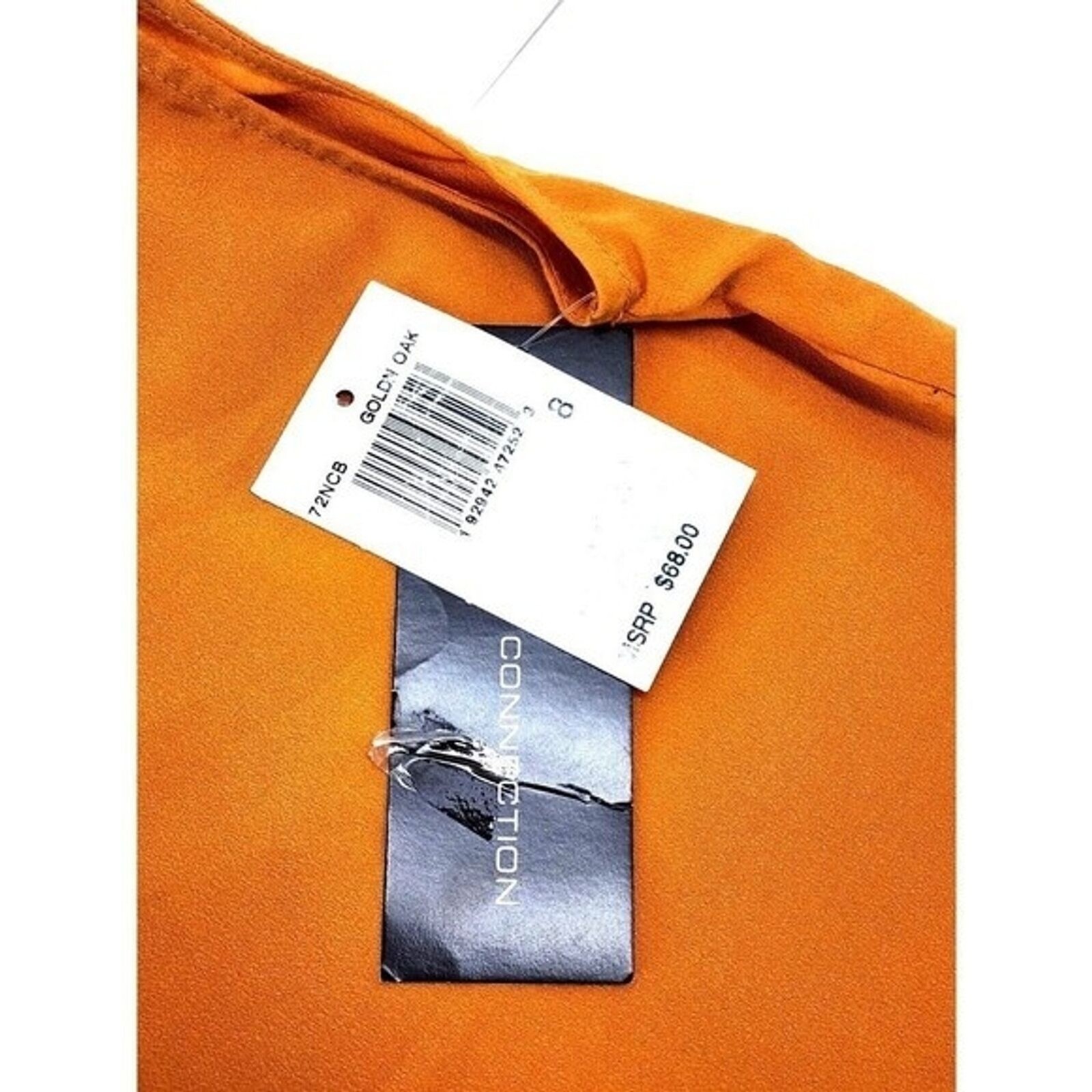 Classic Crepe Light Polly Blouse Top by French Connection – Golden Oak Size 8