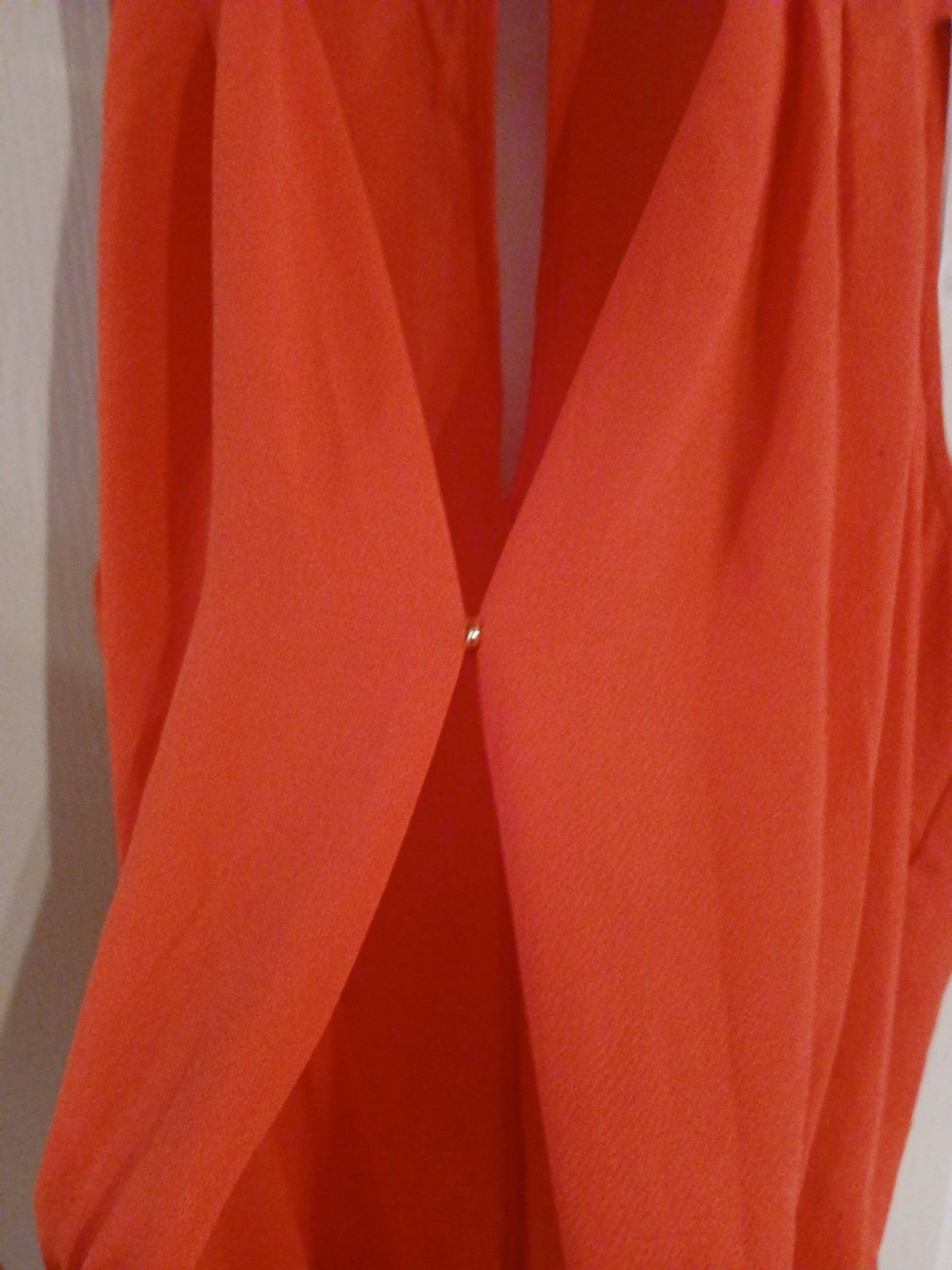 NWT Lush blouson faux wrap bodysuit V-neck sleeveless keyhole back Romantic S