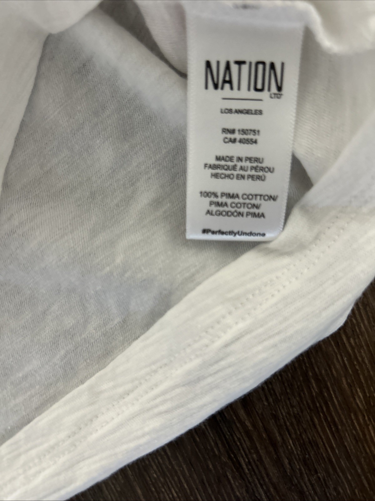 Nation Los Angeles Puffy Sleeve Top White Preppy Size XS MINT Classic