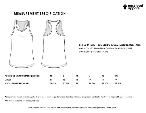 Next Level 1533 Women’s Ideal Racerback Tank Top Blank Plain Buy 2 Get 1 Free