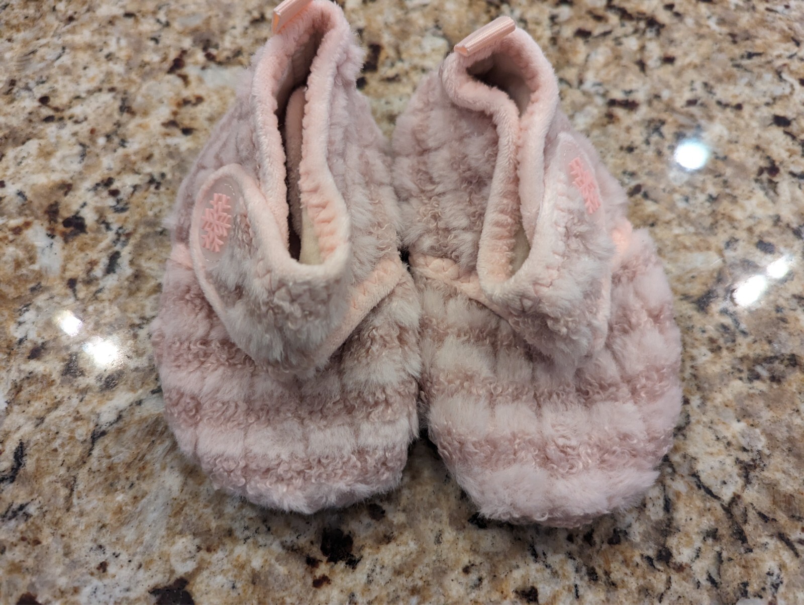 Unisex Kids Toddler Slippers Socks Artificial Woolen Slippers Non-slip 6.5-7.5