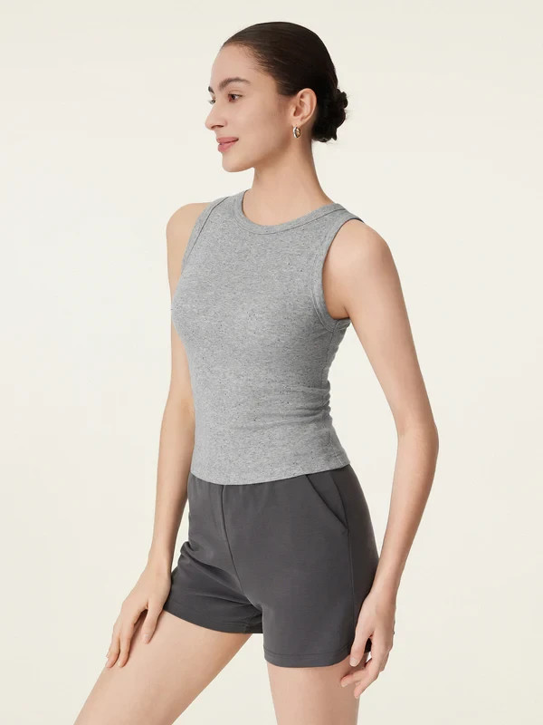 OGL Women’s Crewneck Cotton New Airy Bra Tank – No Import Fees
