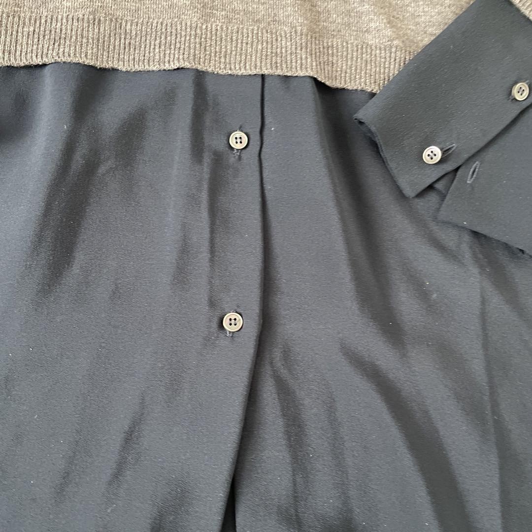 miumiu grey navy tunic size 40 length 30 inches