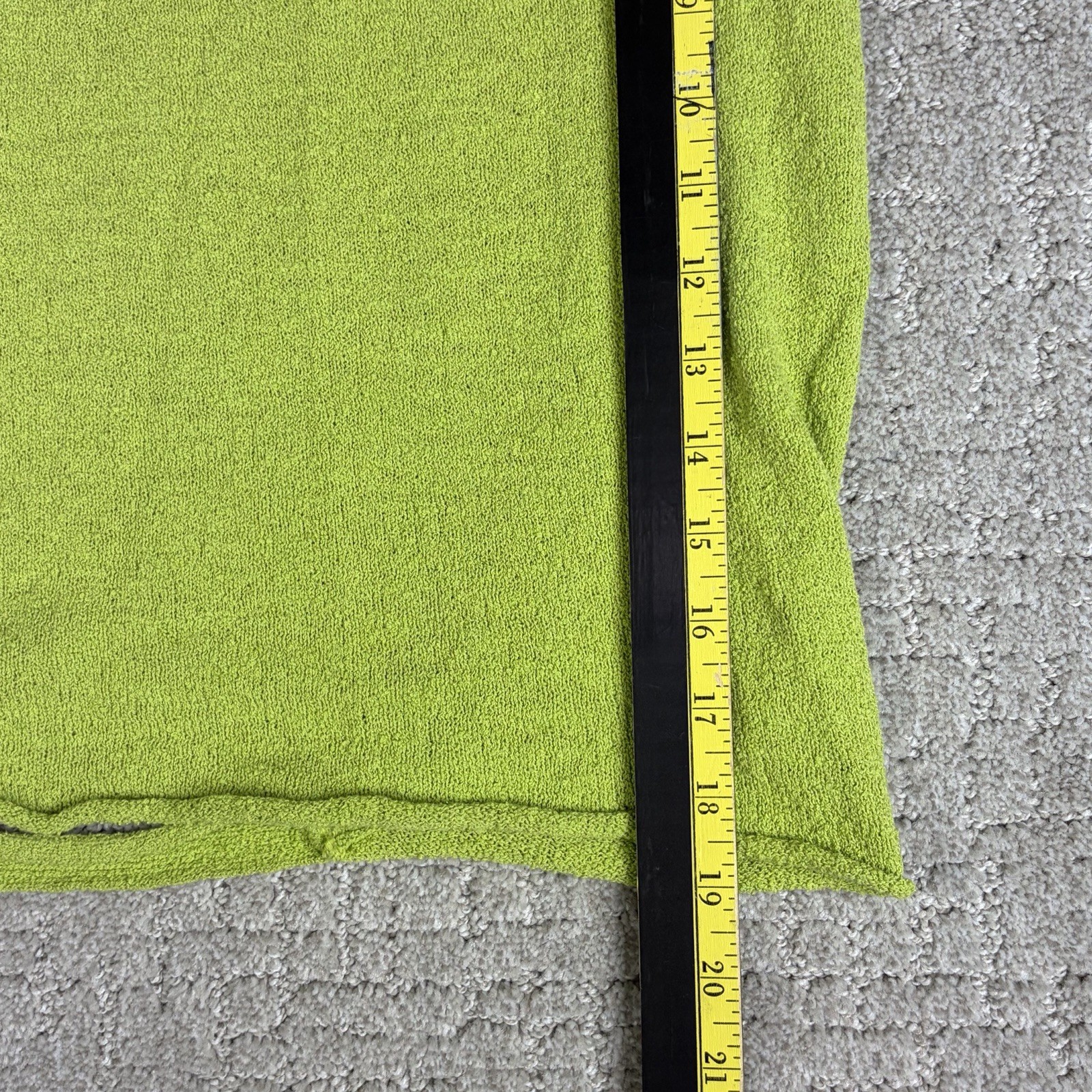 Free People FP Beach Lime Green Knit Tube Halter Top Backless Open Back Size XL