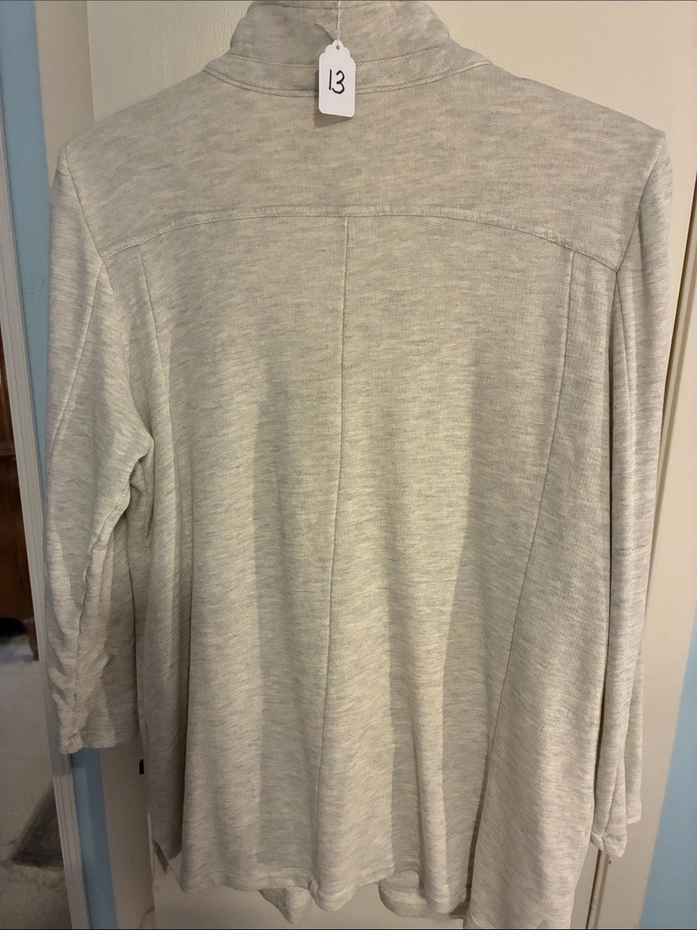 Light Heather Gray Pool Side Terry Cloth Coverup