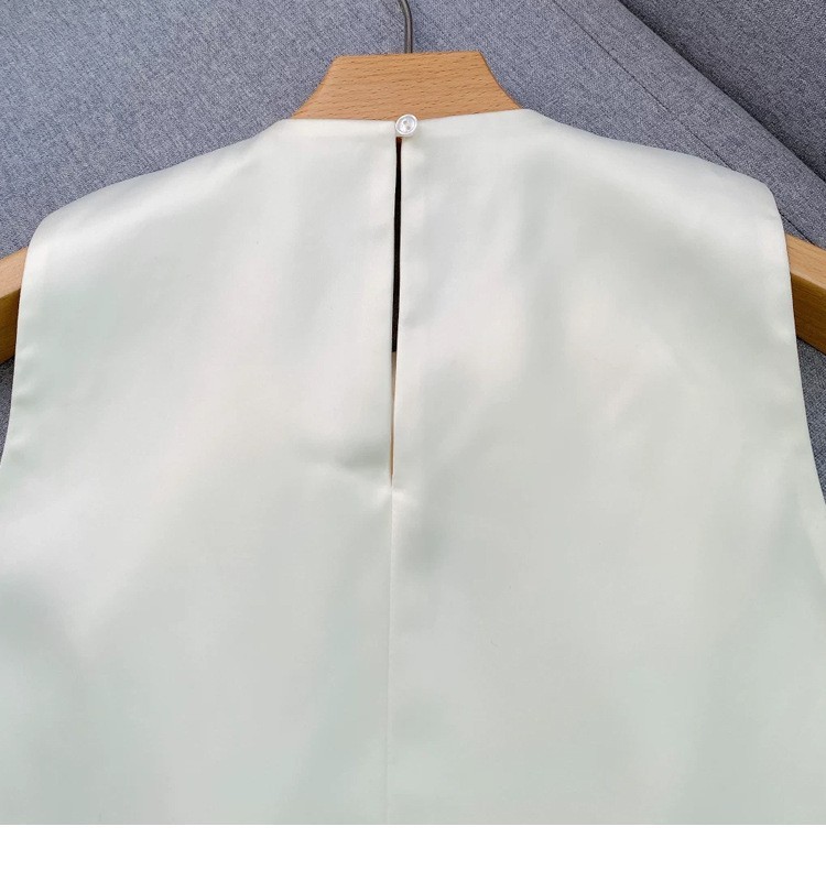 🎁🎁AUTHENTIC Sandro Women V-Neck Bow Satin Sleeveless Short Style Vest Tops SML